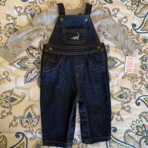 NWT Just One You by Carter’s Dino Overall 6M Set
